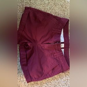Maroon shorts size 5